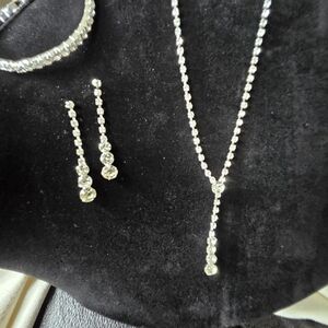 Silver Elegant 3 Piece Zirconia Set